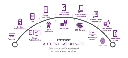 Entrust 身份验证套件信息图