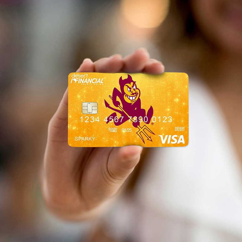Desert Financial card with Sun Devils logo