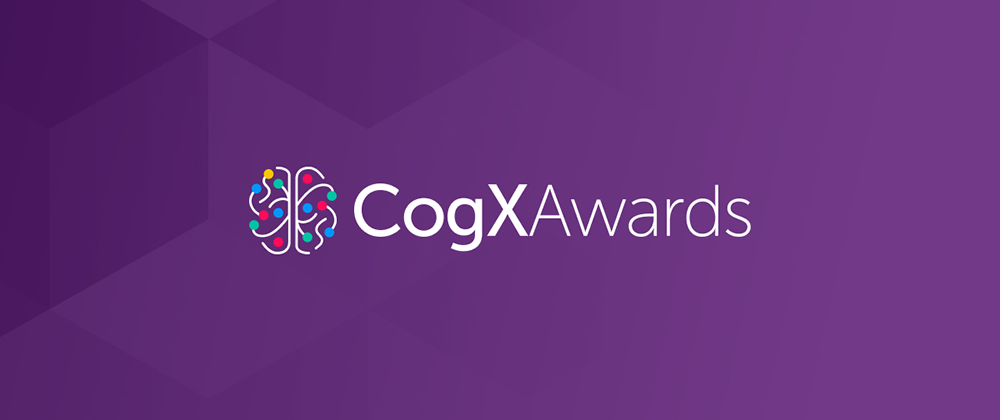 cogx  awards logo on purple background