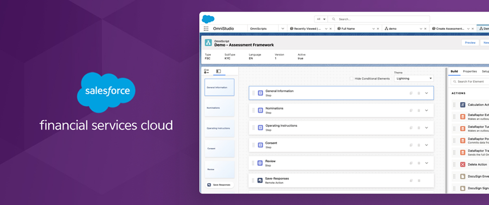 salesforce financial services cloud logo and screenshot