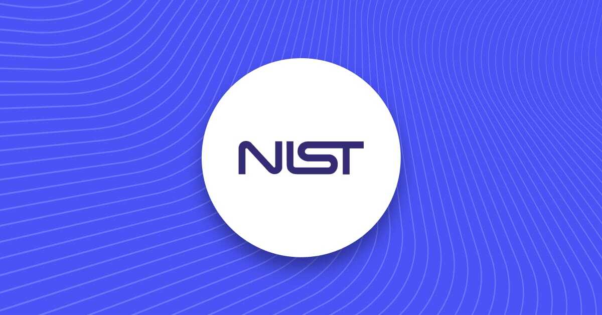 NIST logo on blue background