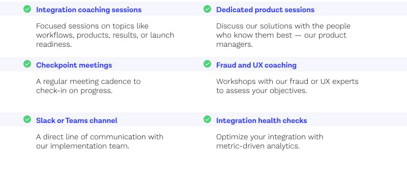 Customer Implementation Features chart