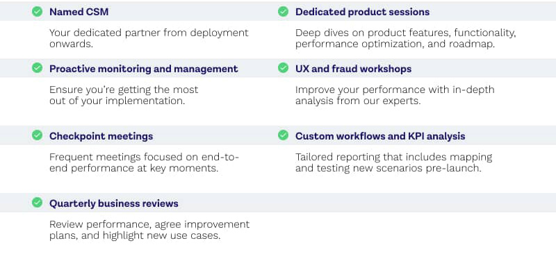 Customer Success Features chart