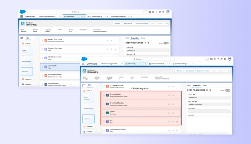 Salesforce + Entrust onboarding flow