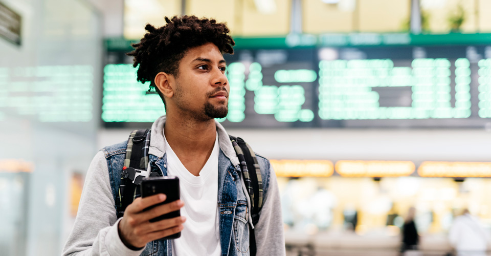 Man holding a phone