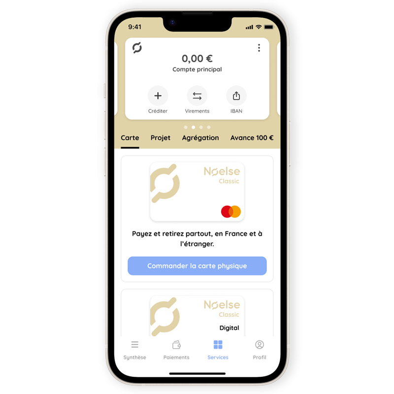 noelse pay 手机银行应用程序界面