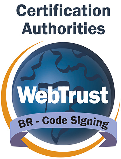 WebTrust Certification Authorities BR - Code Signing seal
