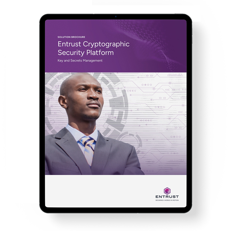 CSP Key Secrets Management brochure cover