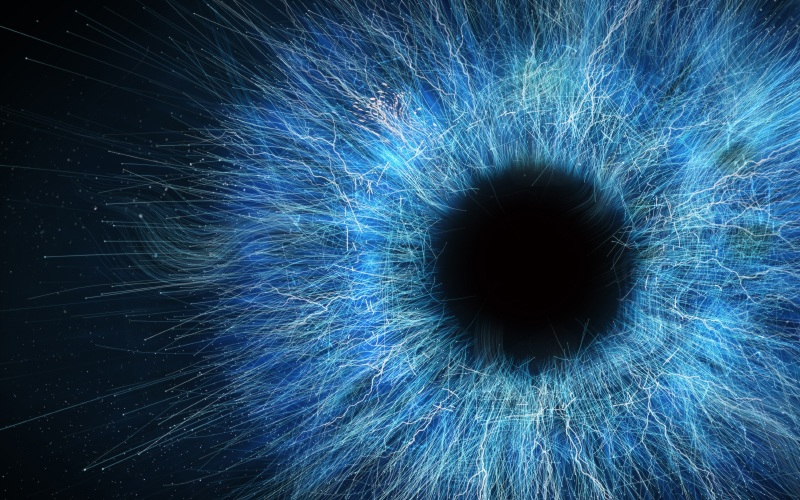 blue eye iris