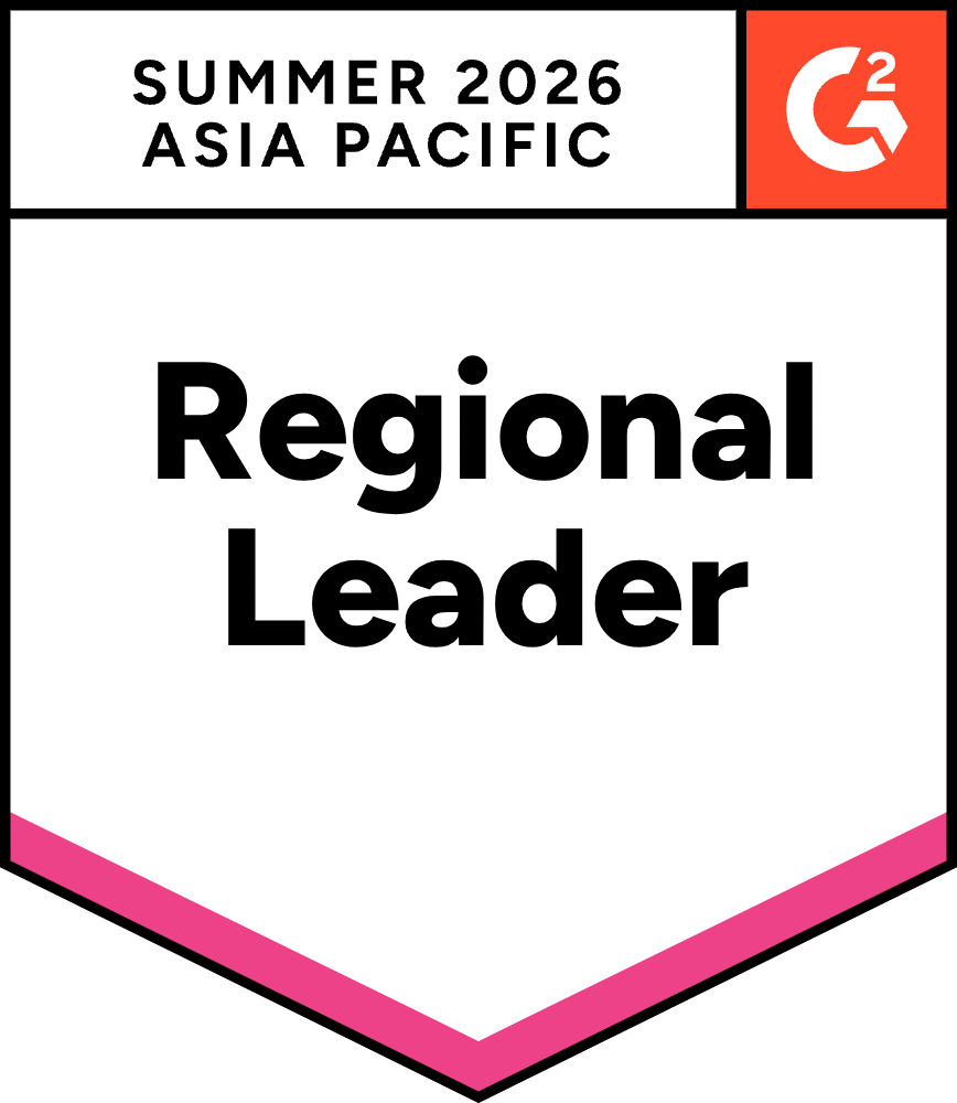G2 Summer 2026 Asia Pacific Regional Leader badge