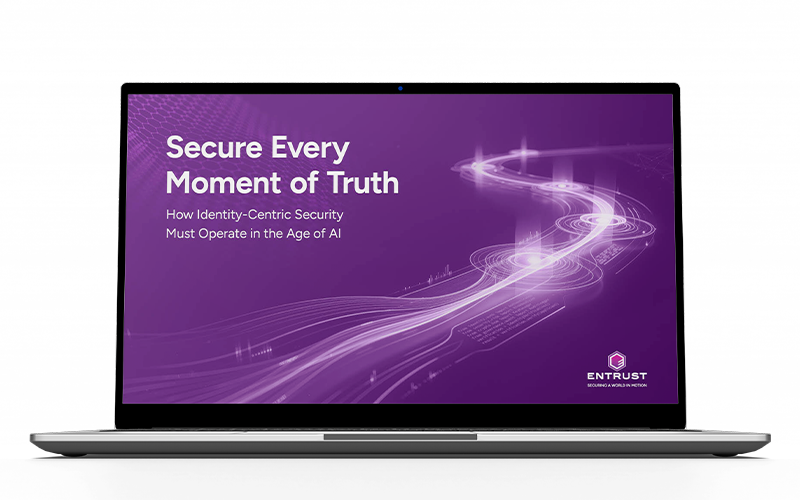 Secure Every Moment of Truth eBook cover on laptop screen